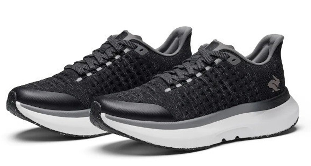 Rabbit Mens Dream Chaser Running Shoes Size 12.5 Black White Athletic NIB